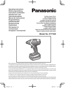 Käyttöohje Panasonic EY7540 Ruuvitaltta