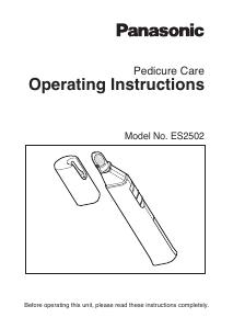 Manuale Panasonic ES-2502 Set per manicure-pedicure
