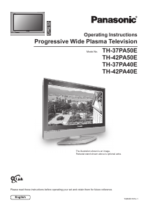Bruksanvisning Panasonic TH-37PA50EY Plasma TV