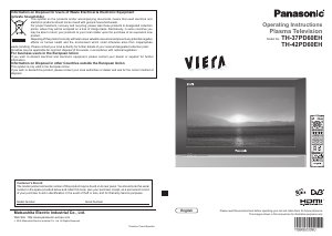 Manual Panasonic TH-37PD60EH Viera Plasma Television