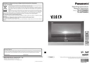 Bruksanvisning Panasonic TH-37PD60EH Viera Plasma TV