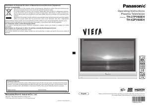 Manual Panasonic TH-42PV60EH Viera Plasma Television