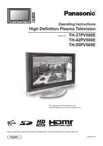 Manual Panasonic TH-37PV500EY Viera Plasma Television