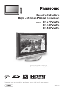 Bruksanvisning Panasonic TH-37PV500EY Viera Plasma TV