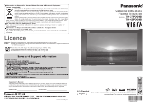 Manual Panasonic TH-37PD60B Viera Plasma Television