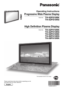 Manual Panasonic TH-42PH10RK Plasma Television