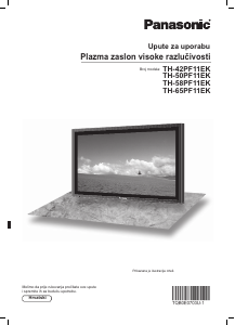 Priručnik Panasonic TH-42PF11EK Plazma televizor