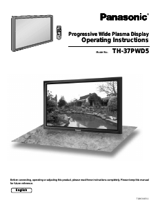 Manual Panasonic TH-37PWD5UZ Plasma Television