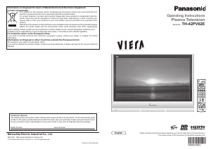 Bruksanvisning Panasonic TH-42PV62E Viera Plasma TV