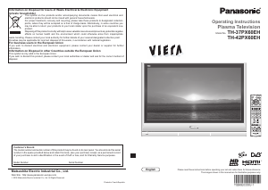 Manual Panasonic TH-37PX60EH Viera Plasma Television