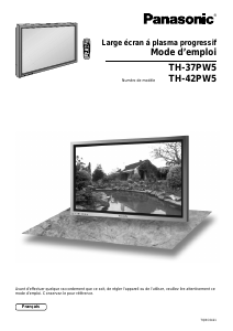Mode d’emploi Panasonic TH-37PW5RZ Téléviseur plasma