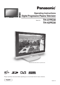 Manual Panasonic TH-37PE30B Plasma Television