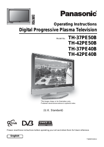 Manual Panasonic TH-42PE40B Plasma Television