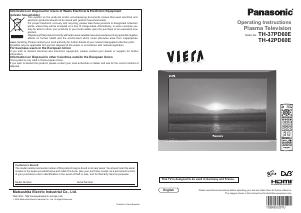 Manual Panasonic TH-42PD60E Viera Plasma Television