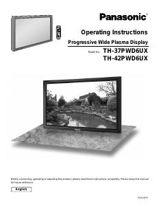 Bruksanvisning Panasonic TH-37PWD6UX Plasma TV