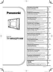Bedienungsanleitung Panasonic TY-WK42PV4W Wandhalterung