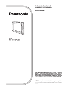 Manuál Panasonic TY-WK42PV3W Držák na stěnu