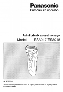 Priručnik Panasonic ES-8017 Brijač