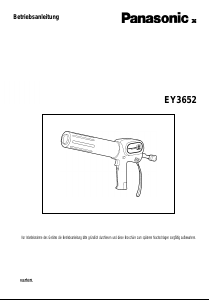 Bedienungsanleitung Panasonic EY3652DR Kartuschenpistole
