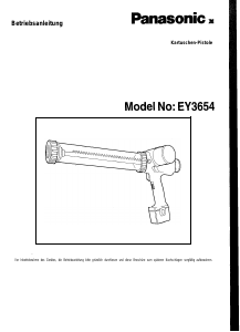 Bedienungsanleitung Panasonic EY3654CQ Kartuschenpistole