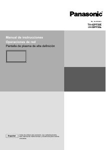 Manual de uso Panasonic TH-42PF50E Televisor de plasma