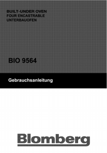 Manual Blomberg BIO 9564 Oven