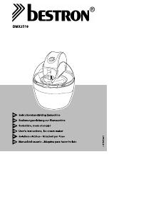 Manual Bestron DMX2518 Ice Cream Machine