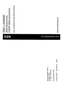 Bedienungsanleitung AEG Lavamat 2659 Waschmaschine