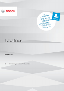 Manuale Bosch WAT28749IT Lavatrice