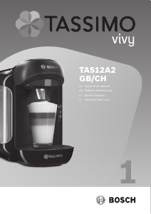 Manual Bosch TAS12A2GB Tassimo Vivy Coffee Machine