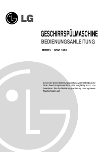 Bedienungsanleitung LG GSVI-1800 Geschirrspüler