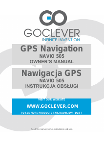 Bruksanvisning GOCLEVER Navio 505 Bilnavigator