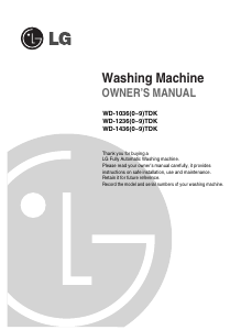 Manual LG WD-12361TDK Washing Machine