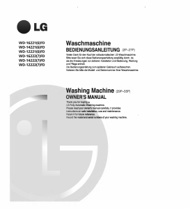 Handleiding LG WD-16221FD Wasmachine