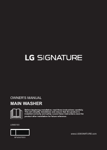 Manual LG LSWD100 Washing Machine
