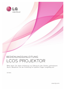 Bedienungsanleitung LG CF3DA Projektor