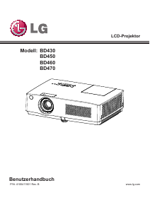 Bedienungsanleitung LG BD460 Projektor