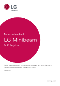 Bedienungsanleitung LG PA1000T MiniBeam Projektor