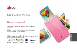 Handleiding LG PD239P Pocket Photo Fotoprinter