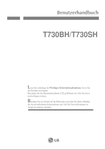 Bedienungsanleitung LG T730BHK Monitor