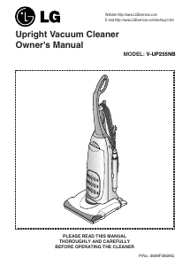 Manual LG V-UP255NB Vacuum Cleaner