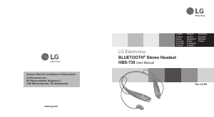Kullanım kılavuzu LG HBS-730 Mikrofonlu kulaklık