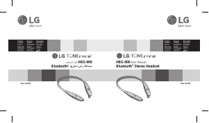Návod LG HBS-900 Tone Infinim Slúchadlá s mikrofónom