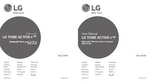 Bruksanvisning LG HBS-A100 Tone Active+ Headset