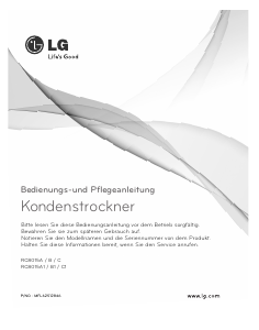 Bedienungsanleitung LG RC8015A Trockner