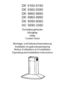 Bedienungsanleitung AEG DK9160-W Dunstabzugshaube