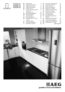 Manuale AEG DD6390-M Cappa da cucina