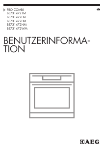 Bedienungsanleitung AEG BS7314721 Pro Combi Backofen