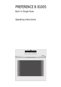 Bruksanvisning AEG COMPETENCEB81005M Ugn