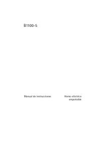 Manual de uso AEG B1100-5 Horno